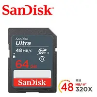 在飛比找蝦皮購物優惠-SanDisk Ultra SDXC 48MB/s 記憶卡 