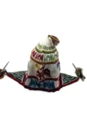 Chullo For Women Handmade Fabric in Multicolor Alpaca Wool