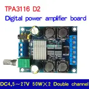 DC4.5-27V TPA3116 D2 50W+50W 50Wx2 Dual Channel Power Amplifier Board Stereo