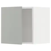 METOD wall cabinet, white/Havstorp light grey, 40x37x40 cm