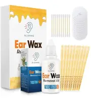 Glemme Earwax Removal Kit Includes Organic Drops Made With Beewax