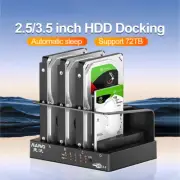 Hard Drive Enclosure Sata To USB 3.0 External Multi-Bay 3.5'' Docking Station US