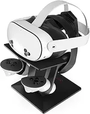 Digicharge VR Headset Stand for Meta Quest 3 Oculus Quest 2 VR Mount Display Storage for Headset and Touch Controllers