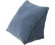 Triangle Pillow Comfortable Reading Pillow Lumbar Rest with Zippered Pocket