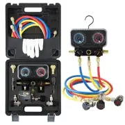 Lichamp AC R1234YF R134A Gauge Set, Automotive Manifold Gauge Compatible with R1