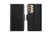 ZUSLAB Galaxy A33 5G Case, Hanman Leather Wallet Card Cover Case for Samsung (2022) - Black