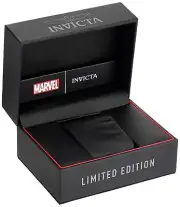 Invicta Box Black Marvel Limited Edition Invicta Box - Empty Watch Box for Gift