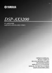 Yamaha DSP-AX3200 Amplifier Owners Manual