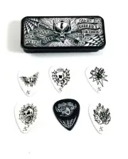 Dunlop James Hetfield (Metallica) Pick Tin 6 Picks With Dirty Donny Art .88mm