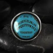 Victorian Pinstripe Ouija Board Gothic Handmade Silver Ring
