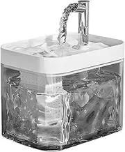 Pet Water Fountain - Cat Water Fountain For Drinking | Transparent Dog Waterer Fountain | Dog Water Fountain | Drinking Fountains For Cats |Water Dispenser For Small Medium Cats|Cat Fountain Dispenser