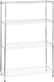 4 Shelf Shelving Unit Chrome