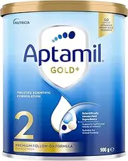 Aptamil Gold+ 2 Premium Follow-On Formula, Nutritionally Premium Formula Tailored for Infants, Nutritional Support When Introducing Solids, Easy to Prepare, From 6-12 Months, 900g