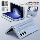 For Samsung Galaxy Z Fold 6 5 4 Hinge Screen Protector Stand Case with Pen Slot
