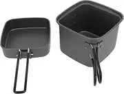 Camping Cookware Set, Aluminium Alloy Camping Pots and Pans Set, Lightweight Camping Pot and Fry Pan, Portable Cooking Pot for Outdoor Camping Hiking, Outdoor Cooking and Picnic