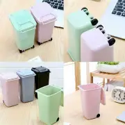 Mini Trash Can Storage Bin Desktops Organizer Pens Holders Pencil K7Z9