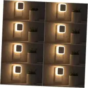 Night Light, Night Lights Plug into Wall 8-Pack, Plug in Night Warm White