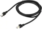 uxcell Cat 8 Ethernet Cable 6.6ft, 26AWG 40Gbps 2000Mhz High Speed Cat8 LAN Network Patch Cord with Gold Plated RJ45 Connector for Gaming, Router, Modem, PC