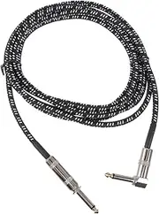 Abaodam 1Pc Guitar Audio Cable Connector Extension Cord Durable Braided Design for Reliable Signal Transmission and Noise Reduction for Musicians and Audio Enthusiasts
