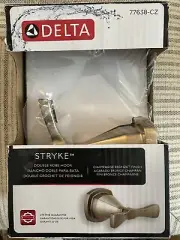 Delta 77638-CZ Stryke Double Robe Hook Wall Mount Champagne Bronze