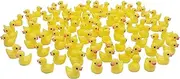 Exasinine 100 Pcs Resin Duck Miniature Slime Charms Mini Duckies for Crafts, Succulent Planter, Moss Landscape DIY Terrarium