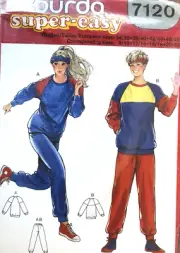 1970's Burda Misses' Top,Pants Pattern 7120 Size 8-40 UNCUT