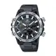 【CASIO EDIFICE】SOSPENSIONE系列太陽能矽膠腕錶-黑銀款/ECB-2000DD-1A