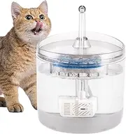 Automatic Water Bowl, 1.5L Electric Pet Fountain, Quiet Filtration System, Continuous Fresh Water, Design, Easy to Clean for Indoor Use, Garage, Garden, Balcony, Clear