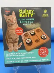 Quirky Kitty Sushi Hunter Bento Box Puzzle Treat and Reward Activity Catnip Inc.