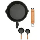 Cast Iron Pan Stain Resistant Quick Heat Easy to Clean for Precise Cooking