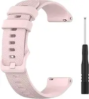 BabyValley Band intended for Garmin Forerunner 745 Silicone Band Quick Release Bracelet Strap Replacement Wristband Bands intended for Forerunner 745 (Pink)