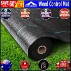 Instahut 0.915x 100m Weedmat Weed Control Mat Matting Woven Fabric Plants Mats