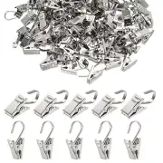 200 Pcs Stainless Steel String Light Hanging Clips Curtain Decoration Hanger
