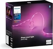Philips Hue Indoor 10 m Smart LED Solo Lightstrip Basic Set, 1 Pack, Control with The Hue App, Compatible with Alexa, Google Assistant and Apple HomeKit, White