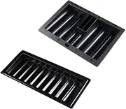 Hohopeti Poker Chip Tray 2pcs Chip Tray Chip Container Chip Rack Craps Felt Craps Tables Chip Holder Shoe Poker Table Chips Tray Table Chip Storage Tray Desk Game Table Plastic