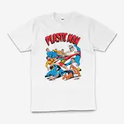 DC Comic Books Plastic Man Superhero Cotton T-Shirt Unisex Tee White