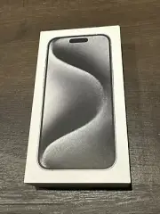 (BOX ONLY) Apple iPhone 15 Pro 128GB White Titanium EMPTY BOX