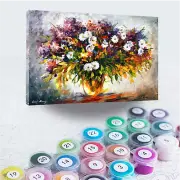 Leonid Afremov a LILAC AND CAMO Paint By Numbers Full Kit DIY Painting On Canvas