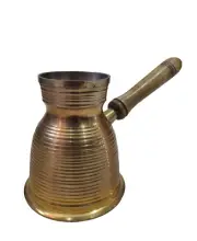 White Copper Coffee Pot Set Handmade from Holy Land