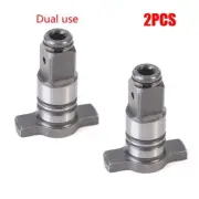 Electric Wrench Shaft Socket Set 2pcs Alloy Steel Chrome Use Cordless Vanadium