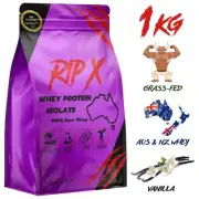 1KG Whey Protein Isolate Powder Vanilla WPI New Zealand Organic Grass-Fed