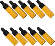 VINTORKY 10pcs Glass Essential Oil Dropper Bottles Portable Bottles for Travel for Essential Oils Perfumes and Liquid Storage