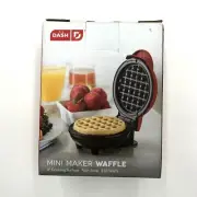 DASH MINI MAKER WAFFLE 4" cooking surface NON STICK 350 WATTS