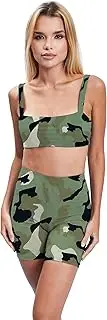 [R REEZEY] Yogawear Women's Clothing Outdoor Running Fitness Clothing Tight Quick Drying Sportswear Yoga Outfit Women's Legging, Color K, XL