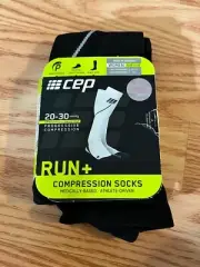 Cep Run Socks Women's Run+ Compression Black Socks 25-31cm Calf