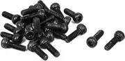 uxcell M2 x 6mm Carbon Steel Full Thread Hex Socket Cap Head Screws Bolts 25 Pcs