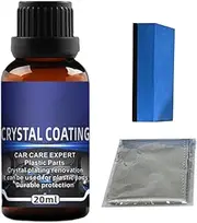 Solution Finish Black Trim Restorer - Car Scratch Remover Automotive Trim Restorer, Long-lasting Detailing Supplies, Auto Polish For Bumpers, Headlight Frames