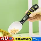 2 in 1 Digital Spoon Scale Food Thermometer for Baking Frying Grilling (Black) H