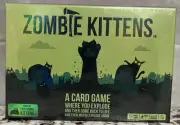 NEW,EXPLODING KITTENS, Zombie Kittens Card Game 7+ Years, 2-5 Players, Sealed