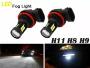 2pcs H9 H11 H8 6000K White LED Power 80W Fog Light LED Driving Bulbs Lamp Kit (for: Mazda)